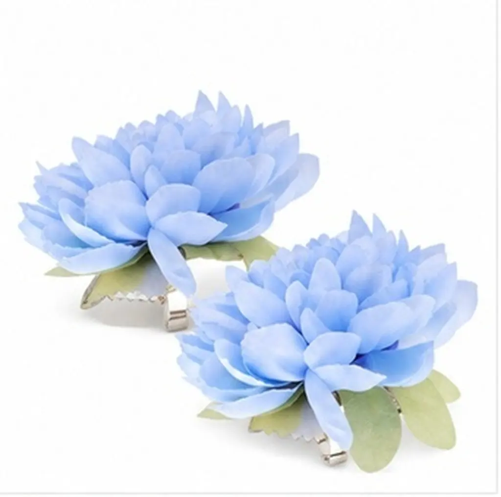 2Pcs Curtain Flower Buckle Clips Tiebacks Decorative Curtain Binding Buckles Creative Floral Design for Home Drapery