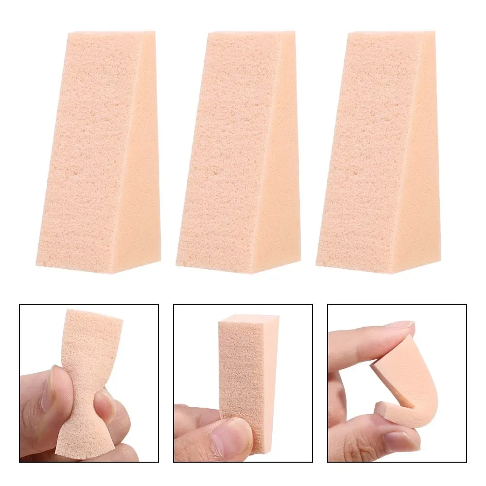 Esponja triangular para polvo, base Facial suave y suave, esponjas de maquillaje de látex, herramienta de crema correctora de detalles secos y húmedos, 20-100 Uds.