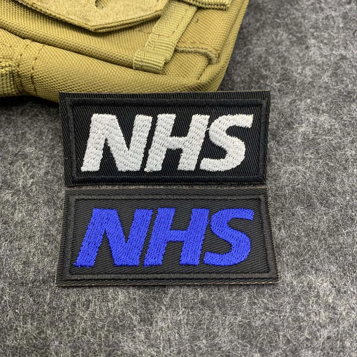 NHS Letter Embroidery Patch, Iron On Backing, Medical Staff Morale Patch, Jacket Backpack Clothing Decor