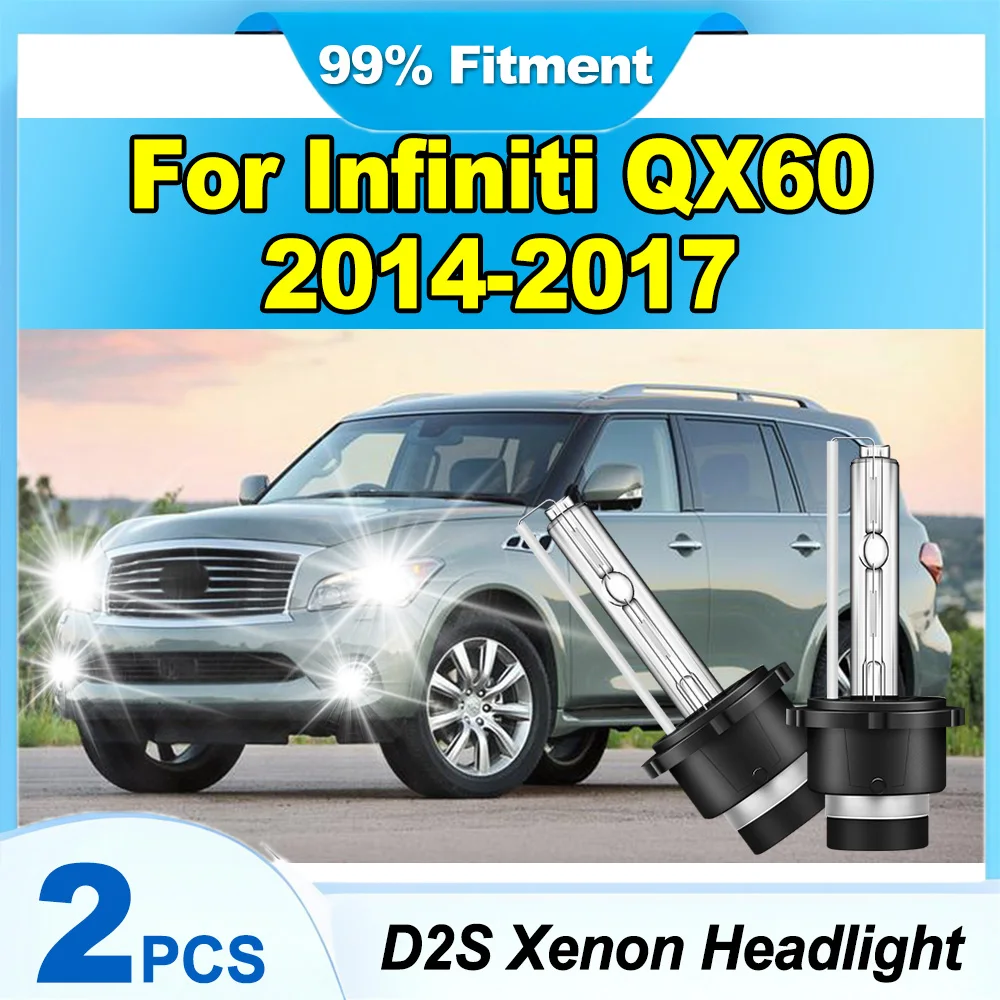 

2 шт. 6000K Super White Plug And Play D2S ксеноновые фары автомобильные фары HID ксеноновые лампы 12 В для Infiniti QX60 2014-2017