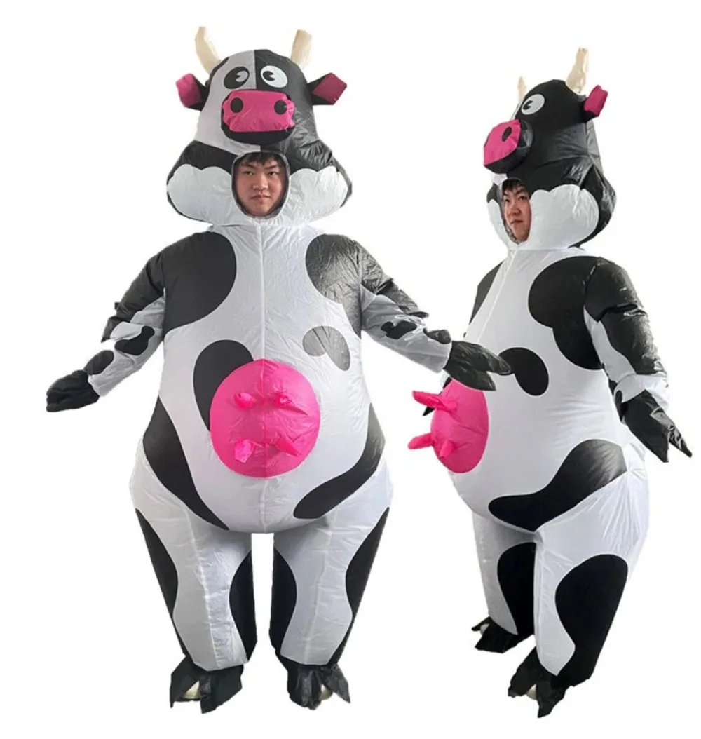 

Children's Day Parent-child Game Cartoon Mascot Costume Cow Inflatable Suit Festival Party Stage Performance Clothing Prop