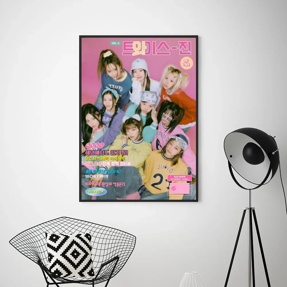 kpop t-twice  Poster Prints Wall Pictures Living Room Home Decoration Small