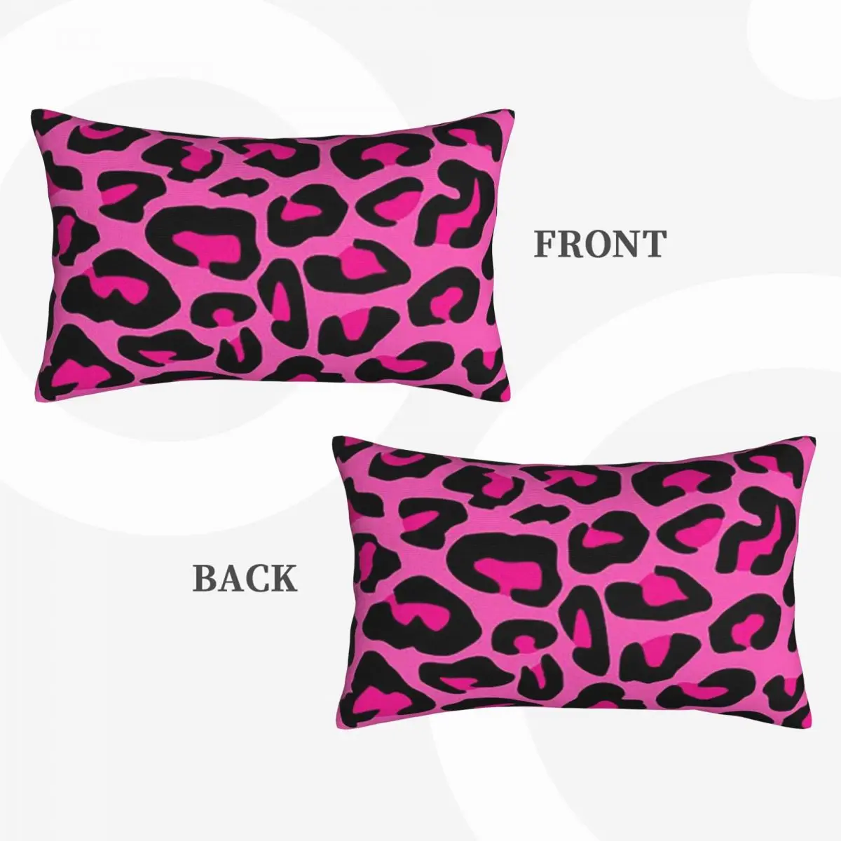 Leopard Cheetah Seamless Pattern Animal Skin Print Spots Rectangle Pillowcase Cushion Cover Bedroom Bed Home Throw Pillow