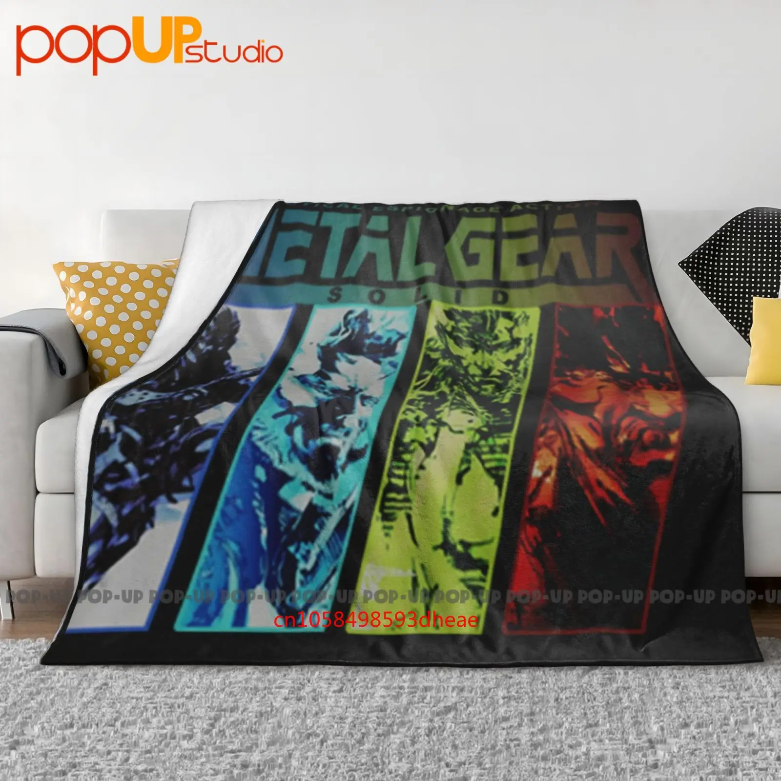 Metal Gear Solid V2 Computer Game Ultra-Soft Blanket Quilt Winter Sofa Cover Bed Covers
