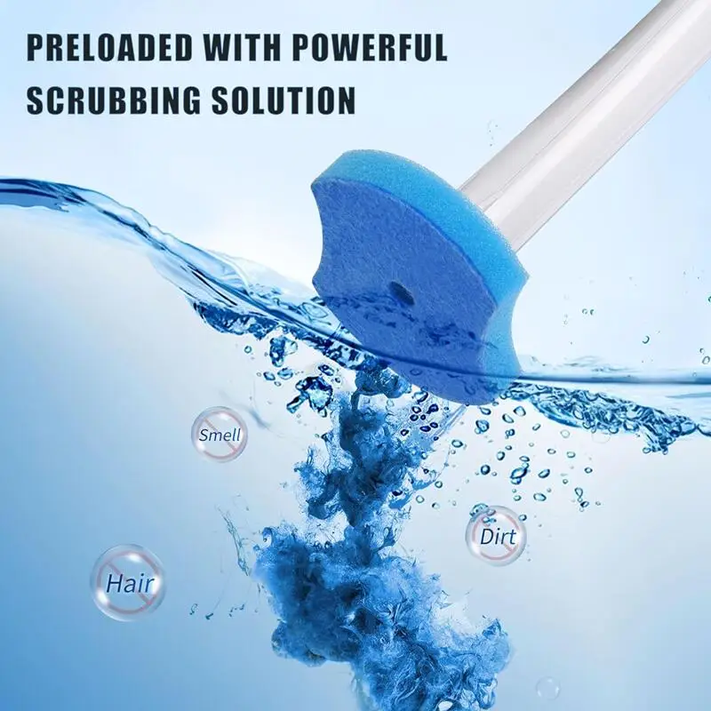 24PCS Disposable Toilet Bowl Refills Upgraded Toilet Bathroom Cleaning Sponges Pads Cleaner Heads Supplies Not Come With Brush