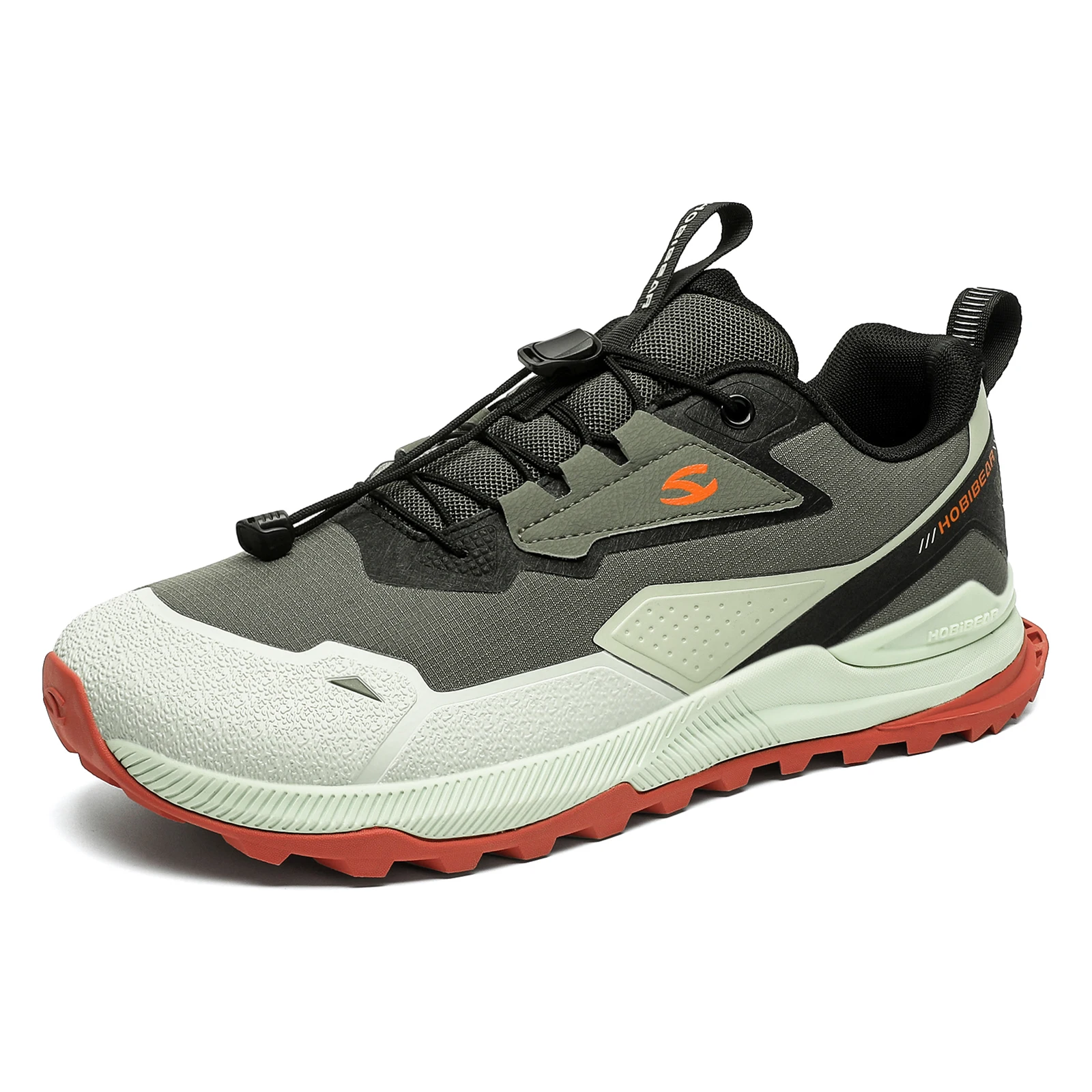 HOBIBEAR Wandelschoenen voor heren Dames Elastische band Antislip-sneakers Comfortabele outdoor-reisloopschoenen