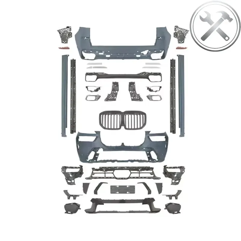 Modify Upgrade Full Body Kit Front Rear Bumper Side Skirt Exterior Aero Styling Mod Parts For X7 G07 LCI Later 2023-2025