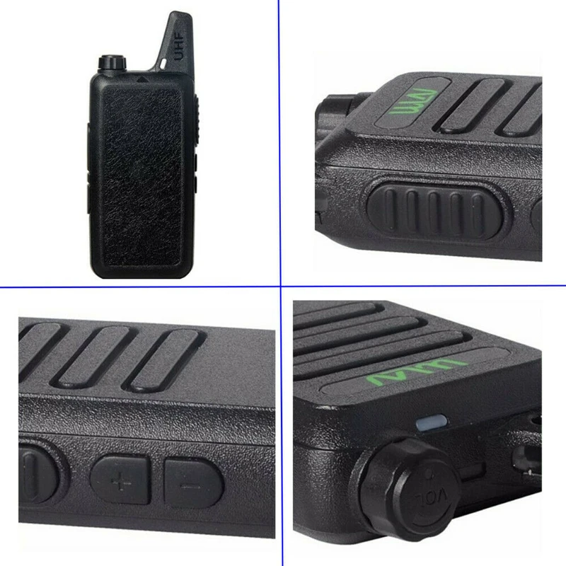 WLN KD-C1 Mini Radio portatile UHF 400-520MHz 5W walkie talkie ricetrasmettitore UHF a 16 canali KDC1 Walkie Talkie