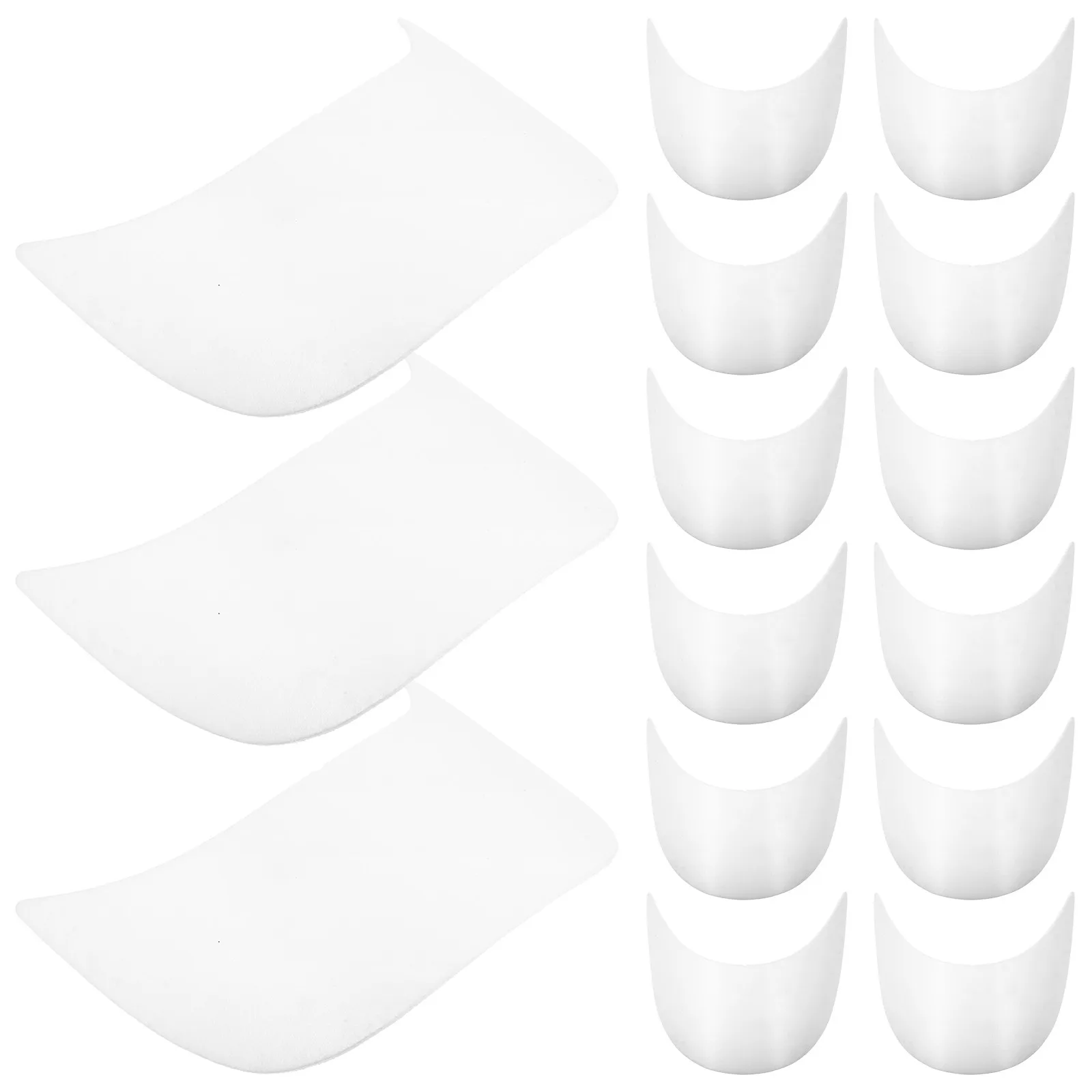 

20Pcs Unisex Hat Visor Insert Strong Safe Material Long Life Detachable Sun Proof Rain Shield for Bike Outdoor Activity