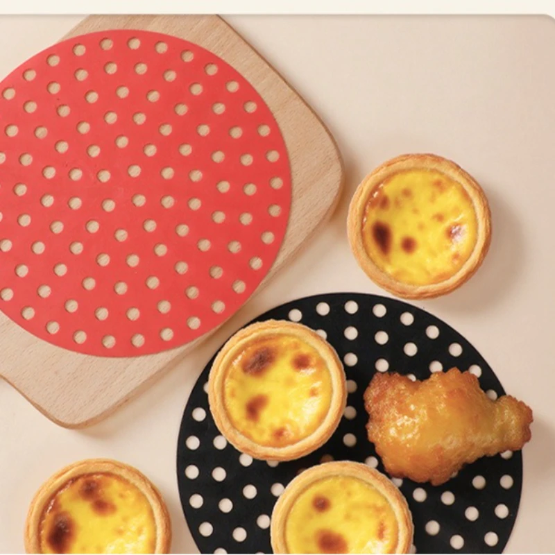 Air Fryer Reusable Silicone Base Mat Square Round Pot Liner Kitchen Accessories Pastry Tools Bakeware Oil Cake Grilled Basket