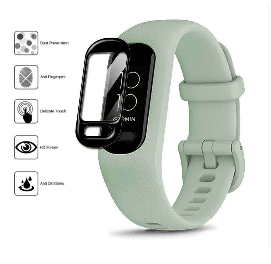 For Garmin Smart5 Watch Screen Protectors Film 3D PMMA Soft Full Coverage Films Not tempered film
