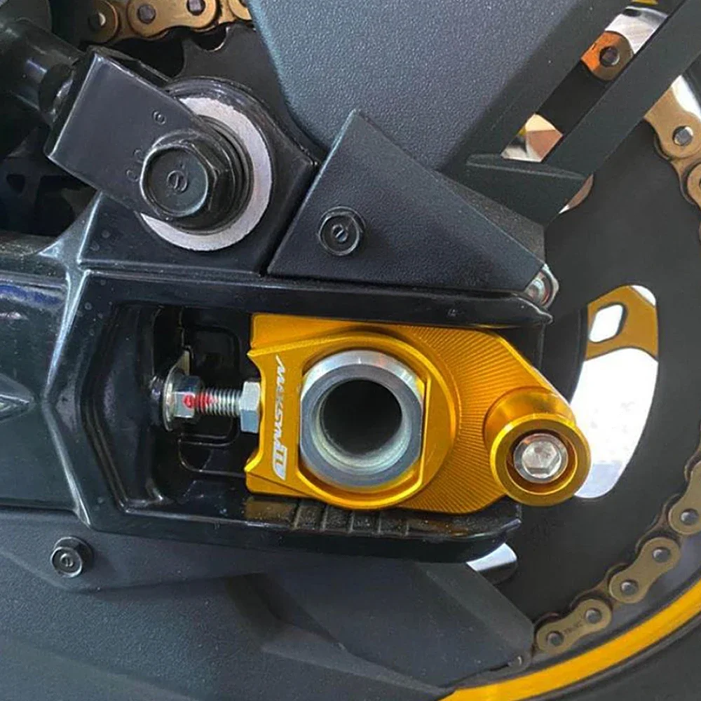 For SYM MAXSYM TL 500 TL 508 New Motorcycle Chain Adjustment Block Frame swingarm Spools sliders Rear Wheel Axle Stand Hook Set