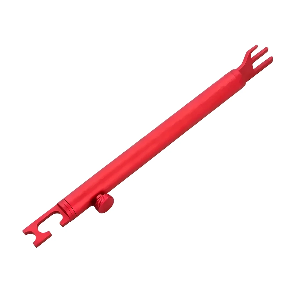 For Auto Body Shops Telescopic Door Prop Auto Repair Tool Matte Black Aluminum Alloy Construction Dual U-shaped Ends