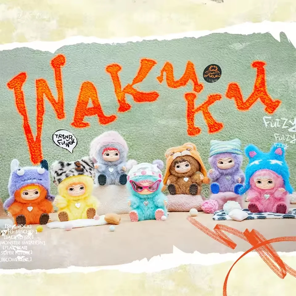 

Wakuku Fuzzy Trendy Fun Party слепая коробка милая фигурка Wakuku Mystery Box милая кукла сумка кулон кукла сумка-сюрприз подарочная игрушка