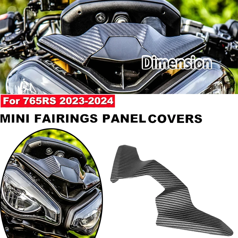 

Motorcycle Mini fairing panel cover For Triumph Street Triple 765R 765RS 2023 2024 Carbon Fibre flyscreen Motorcycle Accessories