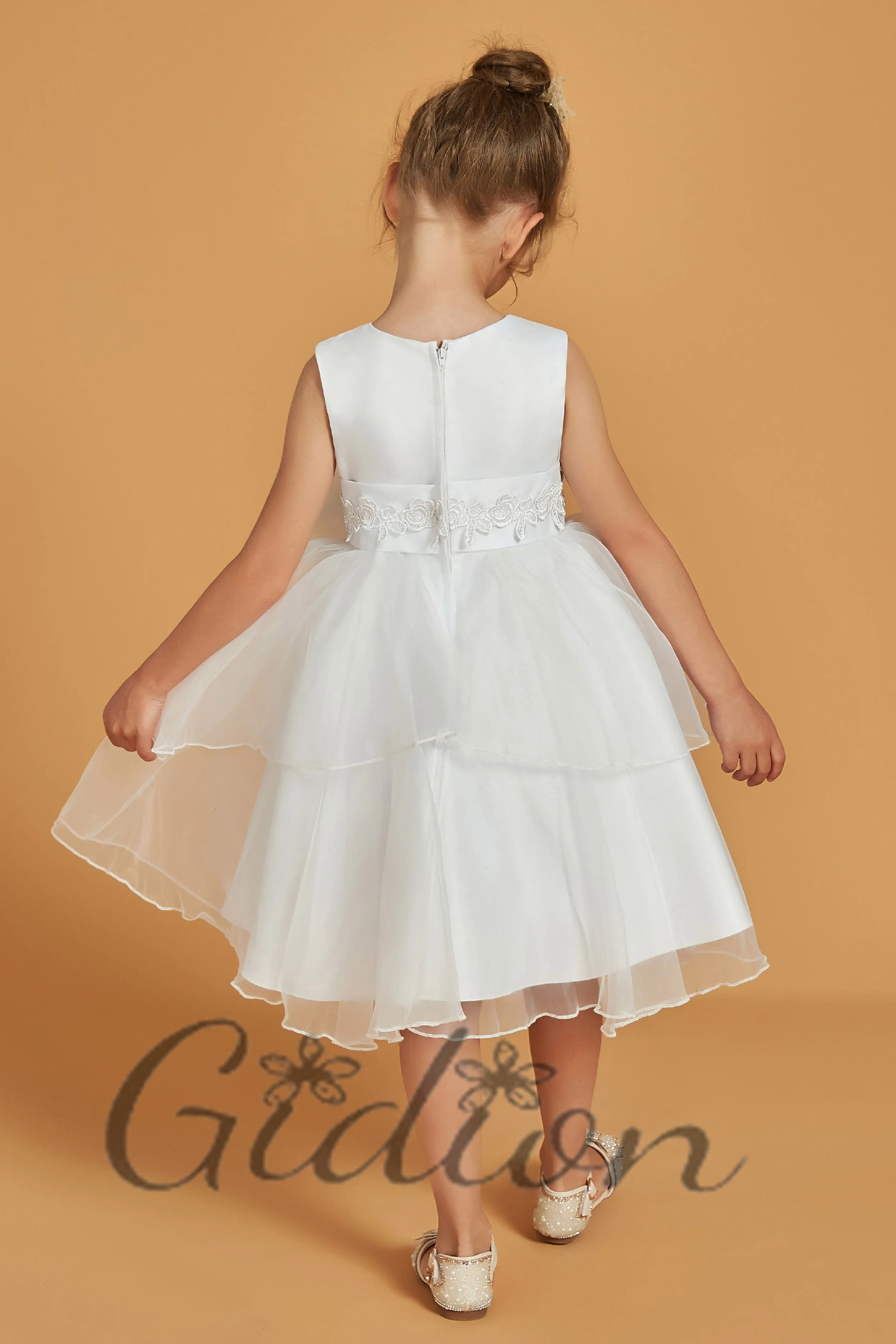 Flower Girl Dress For Kids Wedding Birthday Evening Party Pageant Ball Ceremony First Communion Banquet Prom Event Celebrations