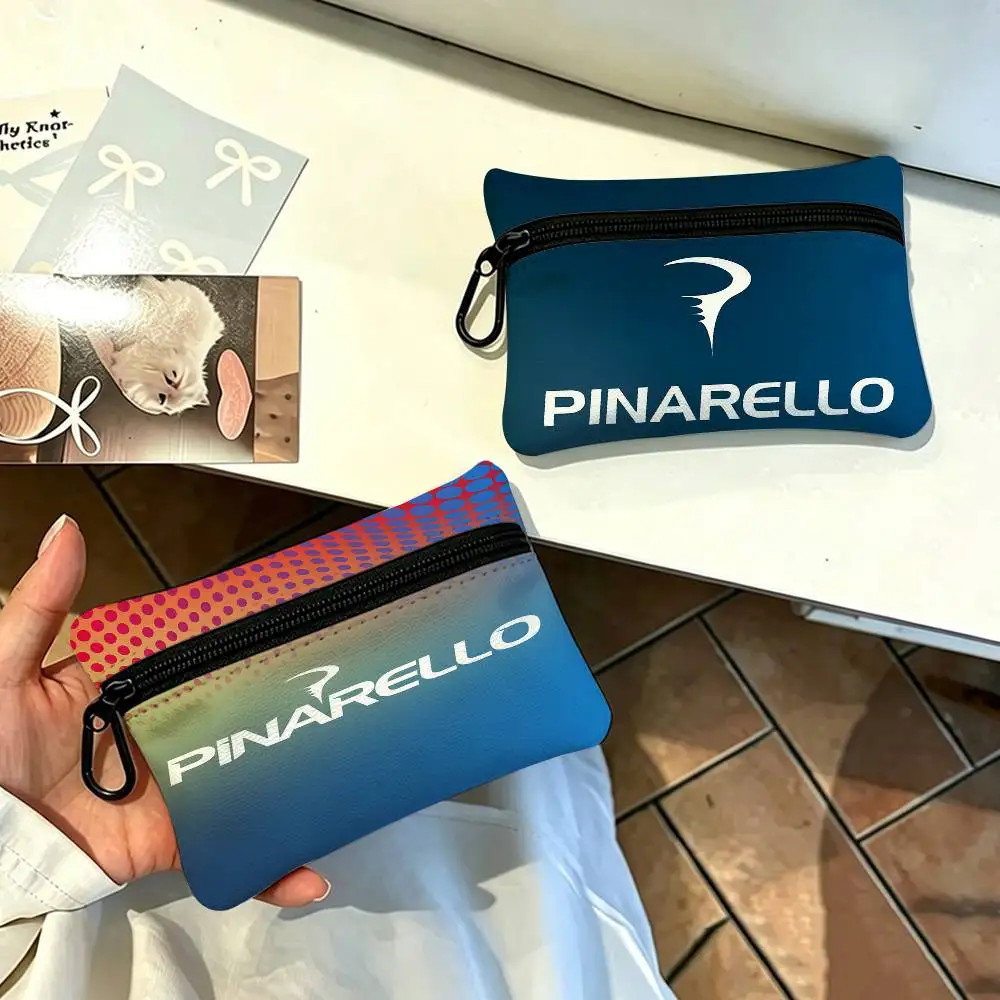 P-Pinarellos 2024 Anime Wear-resistant Oxford Cloth Coin Purse Portable Backpack Hanging Card Storage Bag