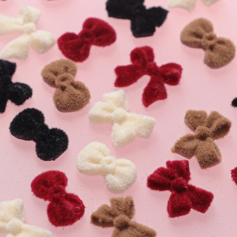 30 pçs design misto reunindo laço arte do prego encantos bowknot acessórios para manicure decoração inverno unhas decoração suprimentos ferramenta