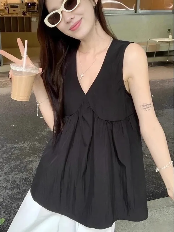 

Женский топ больших размеров с V-образным вырезом, красивый летний топ без бретелек, новинка, модный и элегантный.