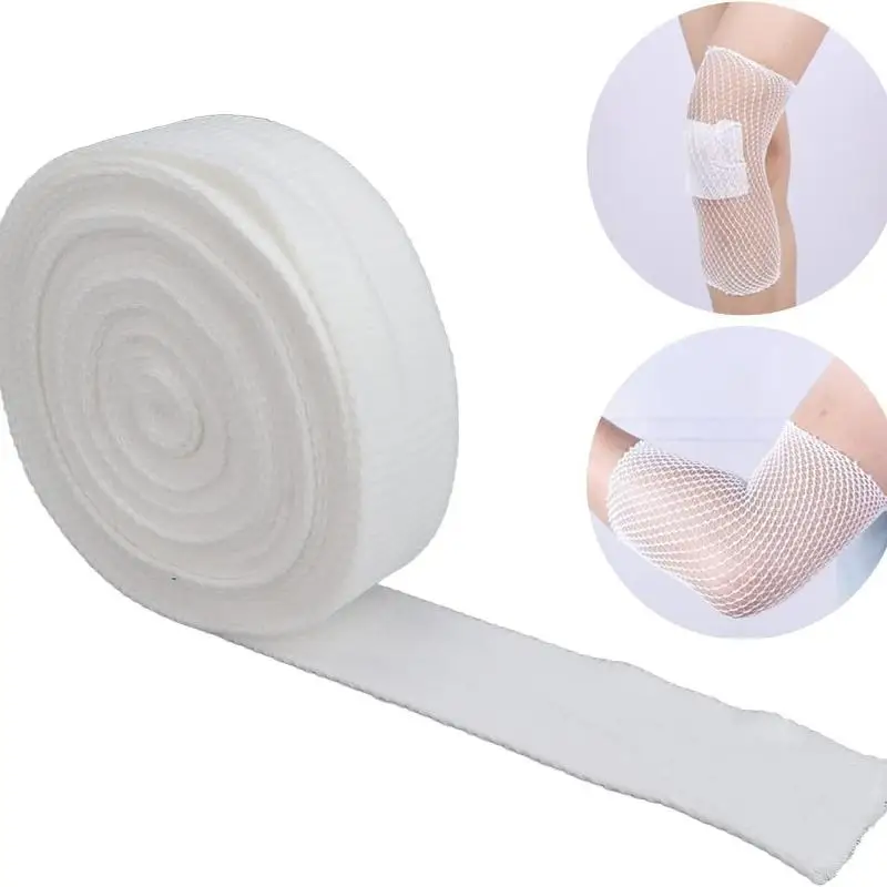 Einweg-Elastische Schlauchbandage 1 Rolle Wundverband Netzgaze Leichtgewichtig für Sport Wundschutz – Detail 6