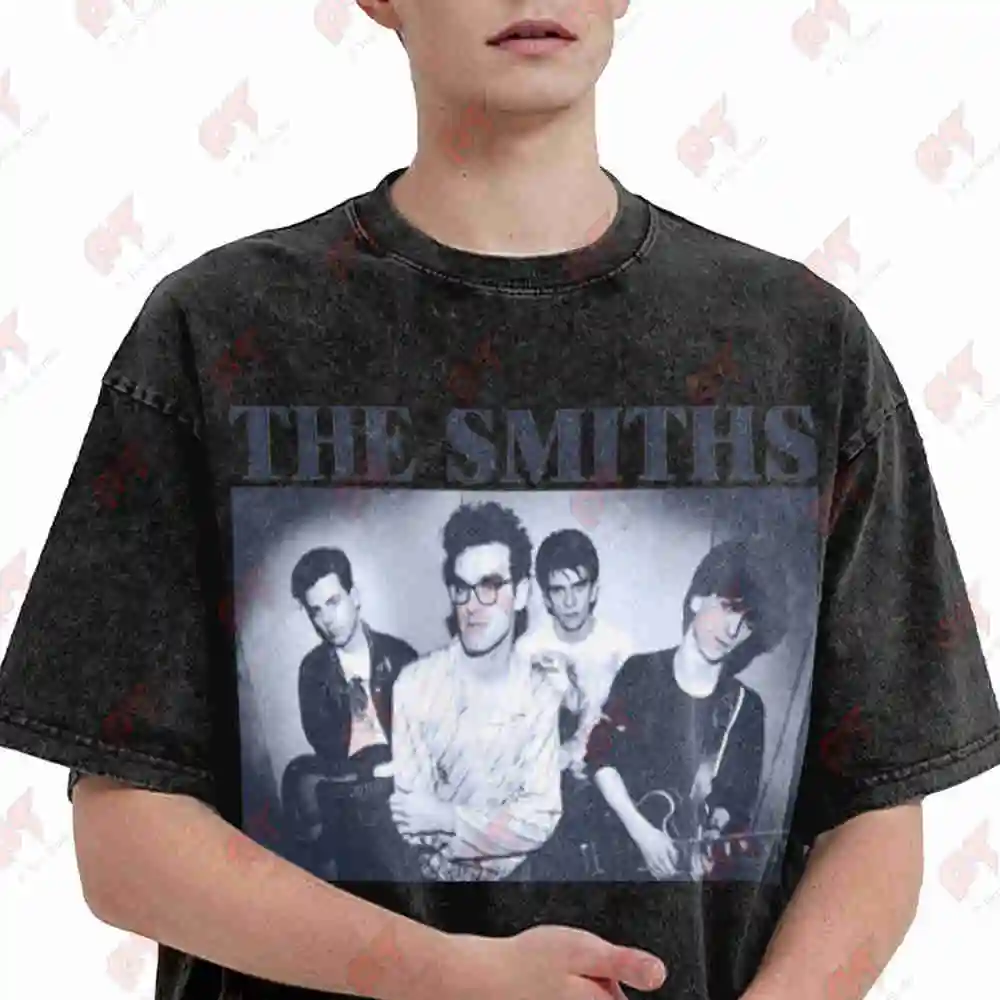 The Smiths Vintage Washed Tee Pure Cotton T-Shirt