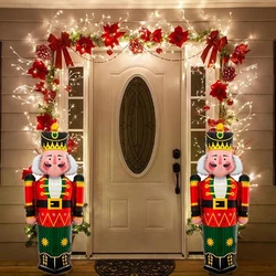 2pcs Christmas Balloons 102*49cm Nutcracker Soldier Foil Balloon Christmas Holiday Birthday Party Decoration Supplies Balloon