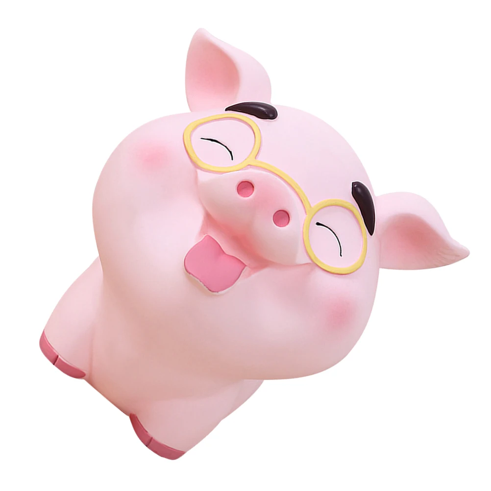 

Pig Shaped Piggy Bank Bank Lovely Money Pig-Shaped Money Pot Pot for Bedroom Living Room Decorative Saving Creative Gift