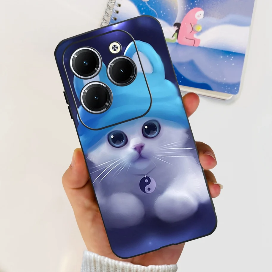 For Infinix Hot 40i / Hot 40 Pro Case Luxury Marble Soft Silicone Shockproof Cover For Infinix Hot 40 4G Cases Hot40 X6836 Funda