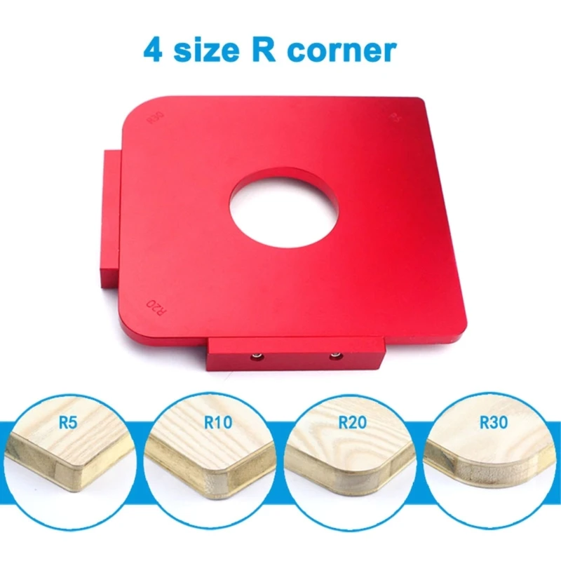 라운드 코너 지그 템플릿 R20 R30 목공 도구 용 목재 라우터 강력한 R 코너 고정밀 라운드 코너
