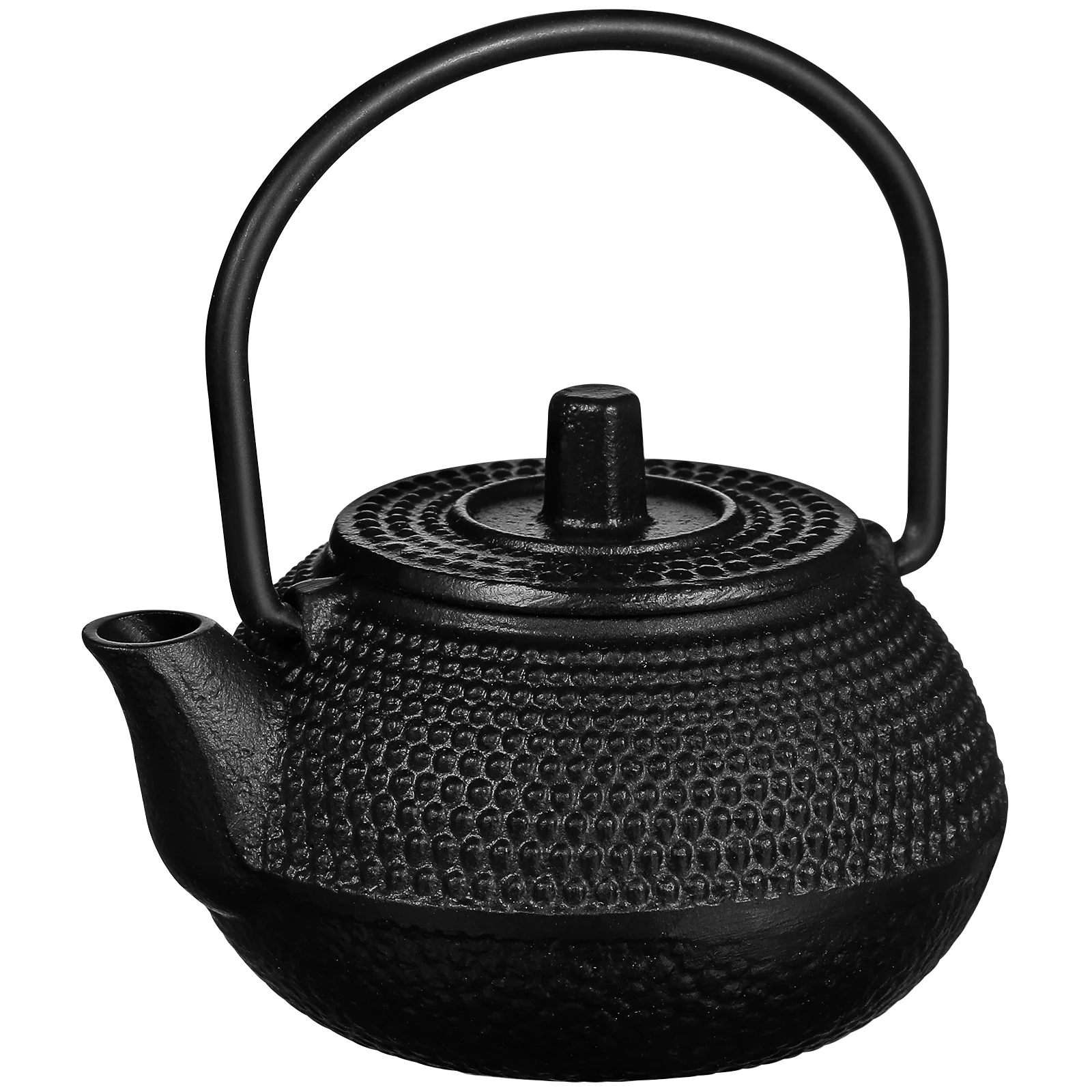 

Micro Landscape Ornament Cast Iron Teapot Set Kettle Small Adornment Car Decorations Black