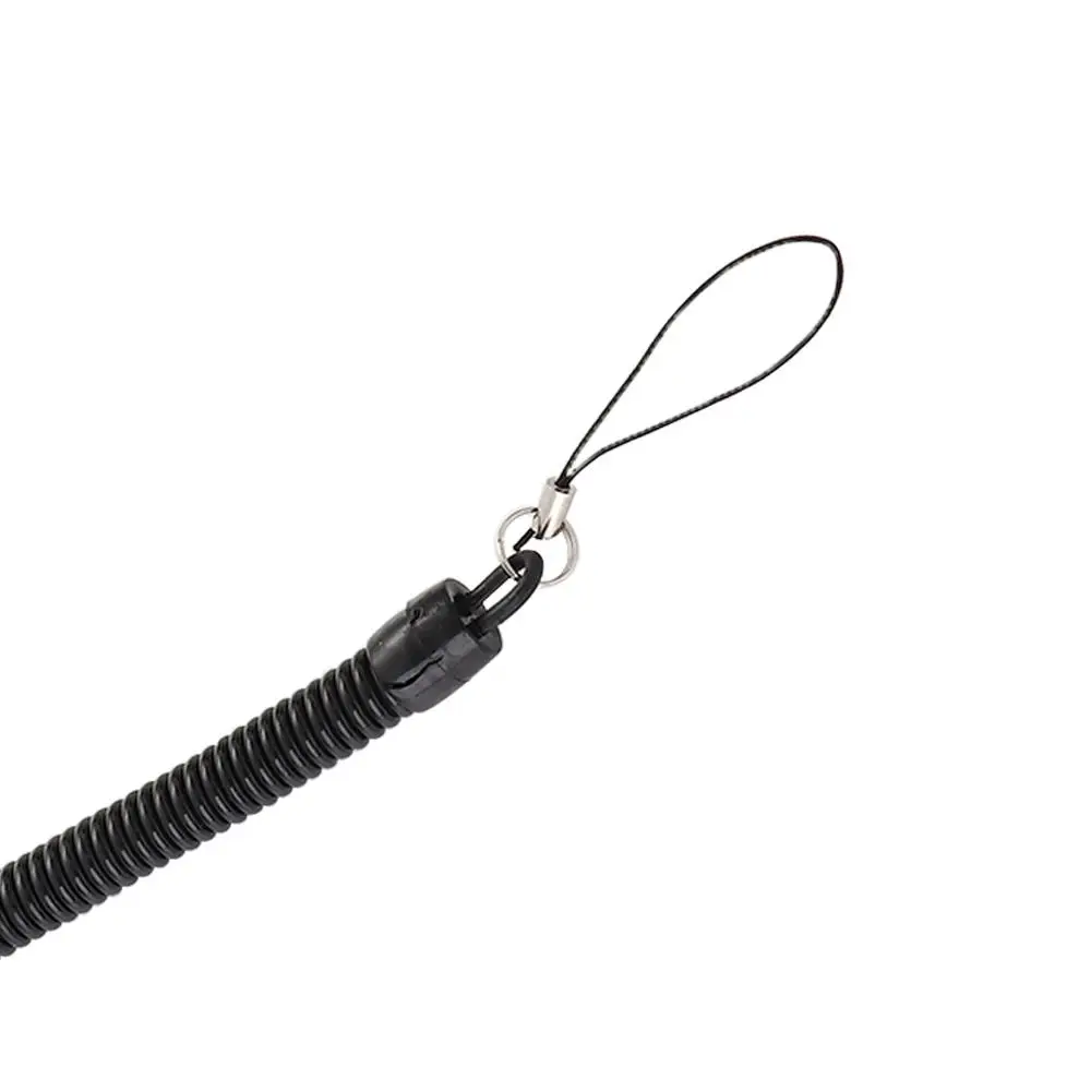Outdoor Hiking Hanging Anti-lost Mobile Phone String Telescopic Elastic Key Buckle Lanyard Spring Rope Keychain