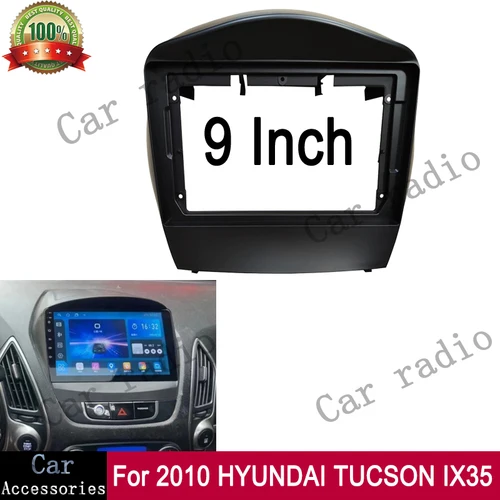 Para 2010-2015 HYUNDAI TUCSON IX35 9 pulgadas Marco de Radio de coche estéreo DVD Fascia Panel de carcasa Kits de tablero