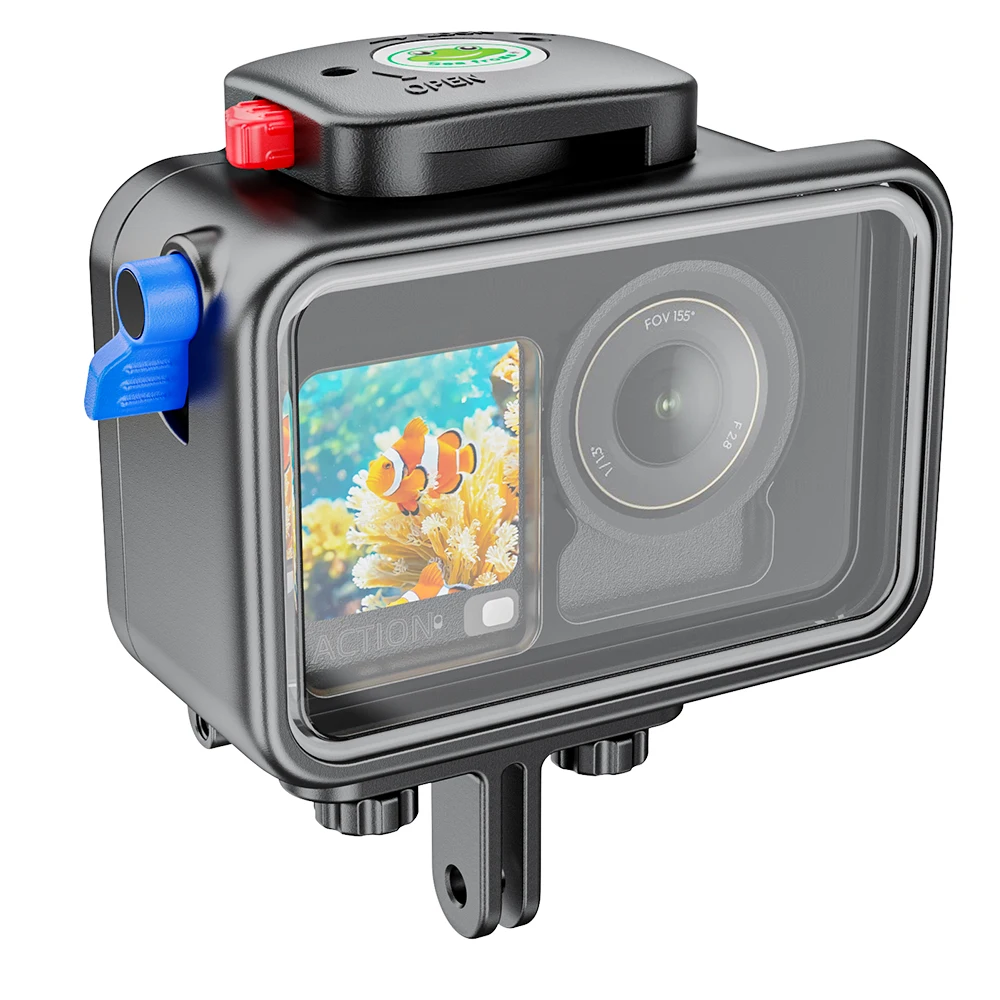 Seafrogs Underwater Housing for DJI Osmo Action 6/5/4 200M 656FT Depth Camera Case Waterproof Dive Equipment