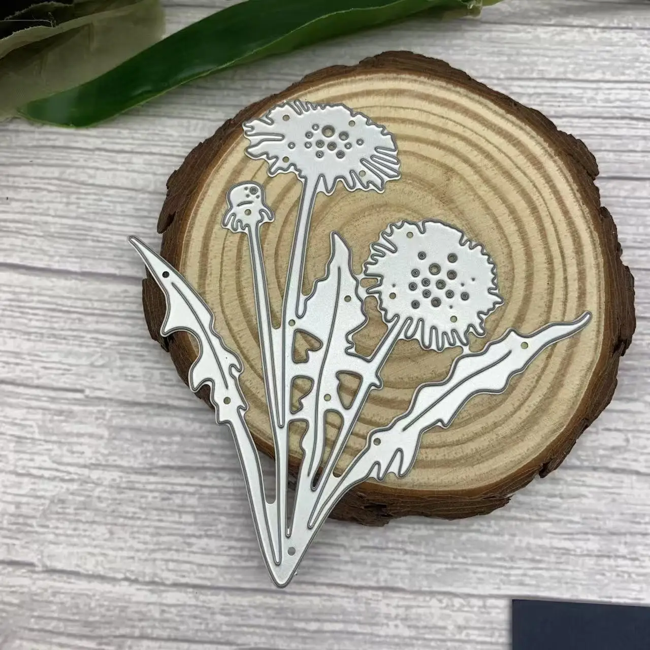 Dandelion Branch Metal Cutting Dies Fresh Plant Floral DIY Scrapbooking Card Craft Dies