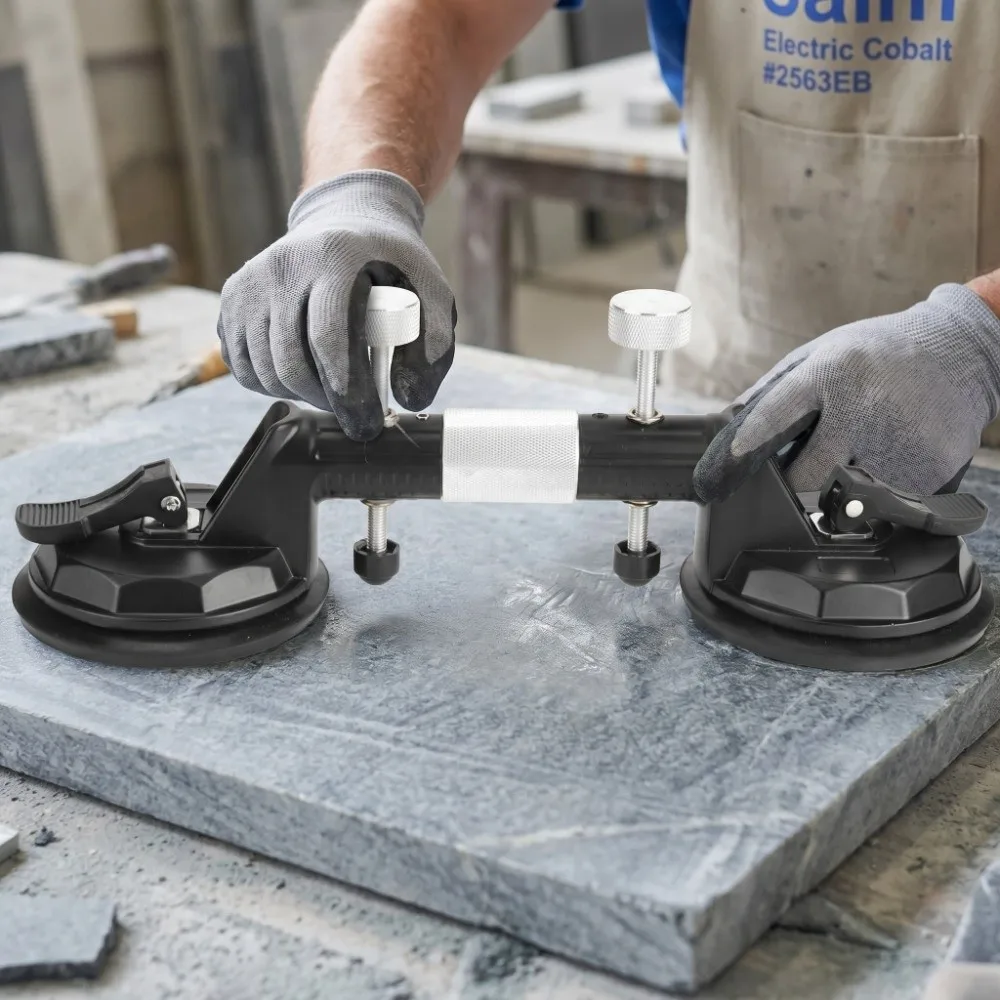 Three Claw Vacuum Suction Cup Thickened Large Size Glass Lifter Heavy Duty Strong Suction Marble Splicing Glass Handling