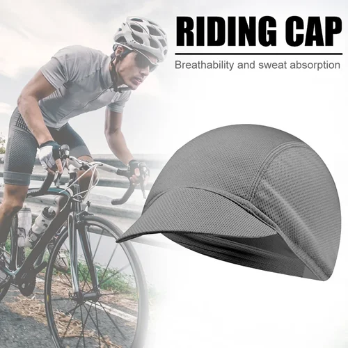Imagen 2 del producto Nueva gorra de ciclismo, sombrero para bicicleta con visera, protección UV, gorro con protección solar para hombres y mujeres, gorros para la cabeza de bicicleta de carretera, forro para casco