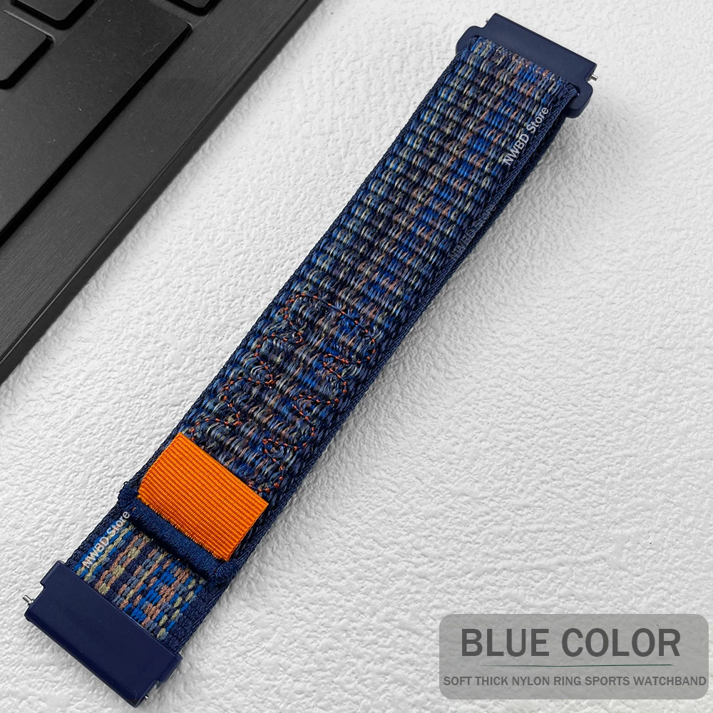 Loop Nylon Band for Garmin Vivoactive4 3 Forerunner 255 255S Music 245 /Venu 2 Plus 2S/ Bracelet Watch Strap 22mm 20mm Watchband