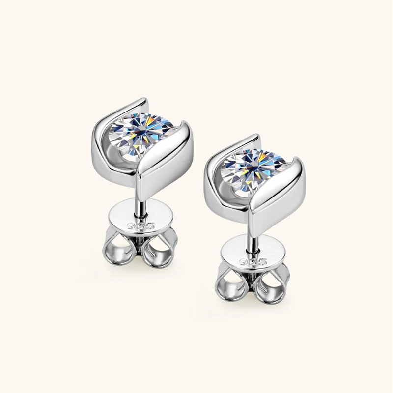 Sterling Silber 925 echter Moissanit Schmuckset für Frauen 2,0 ctw D Farbe Labordiamant Ohrstecker Anhänger Halskette Sets Geschenk – Detail 24