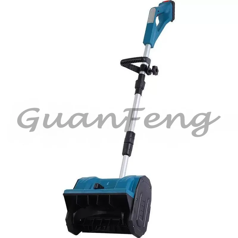 Small Hand-pushed Lithium Battery Snow Plow, Wireless Rechargeable Foldable Road Snow Plow, Snow Thrower
