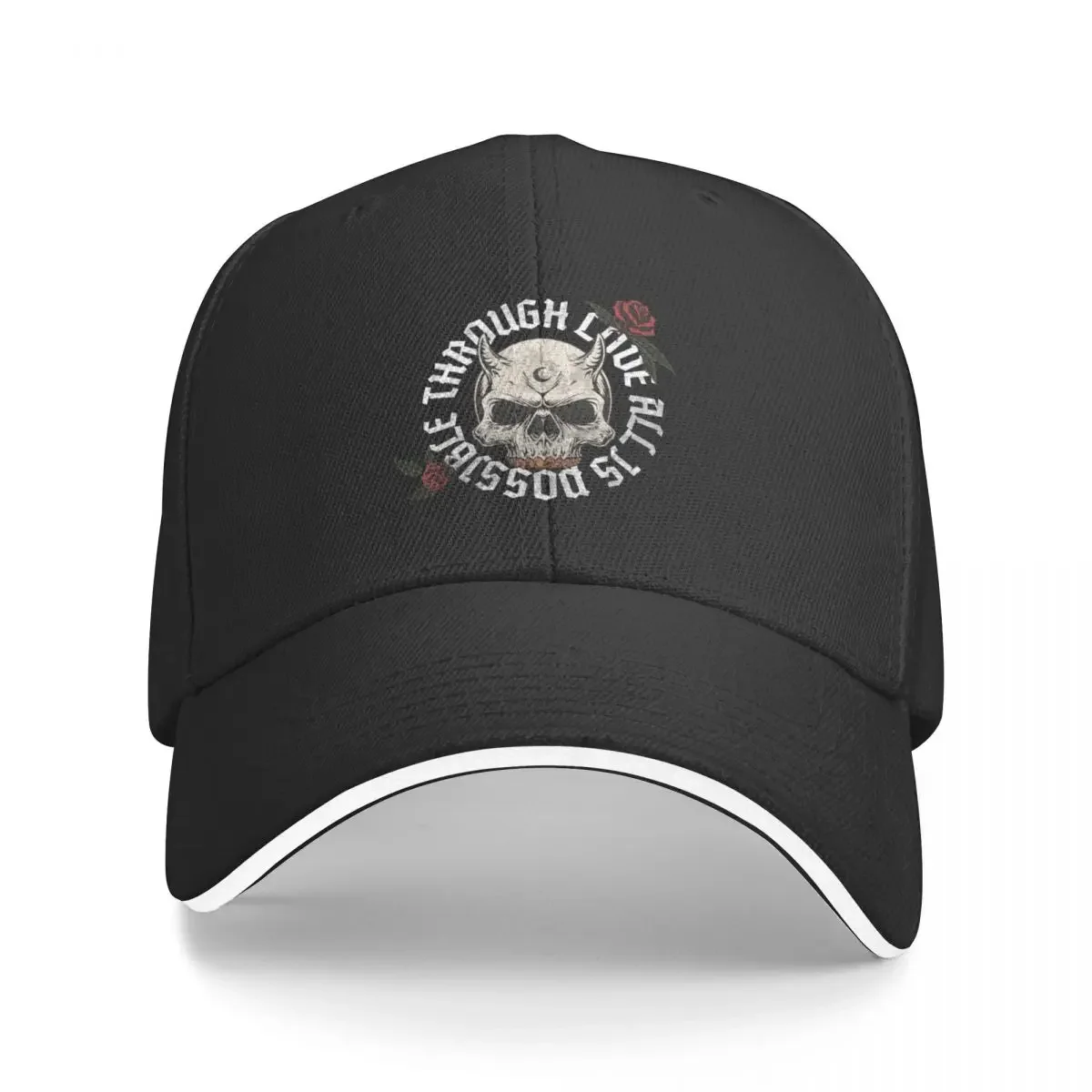 Through love, all is possible - Pack of Devils Baseball Cap Hat Beach Golf Hat Man Beach Outing party Hat Baseball Men Women's