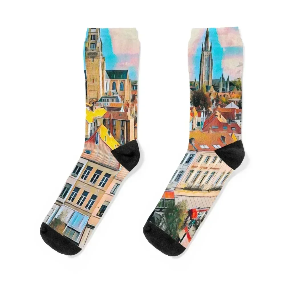 

Brugge Socks aesthetic christmas stocking new in's summer Socks Male Women's