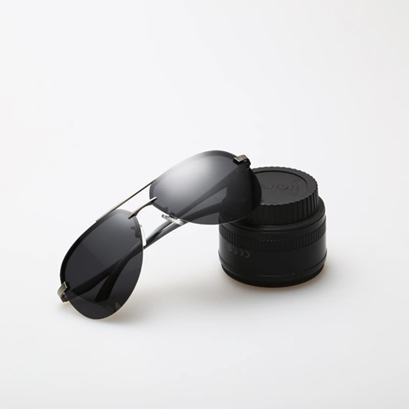 

TAGION Rimless Polarized Driving Sunglasses For Men Glasses Brand Designer with High Qality Fashion Eyewear 6018