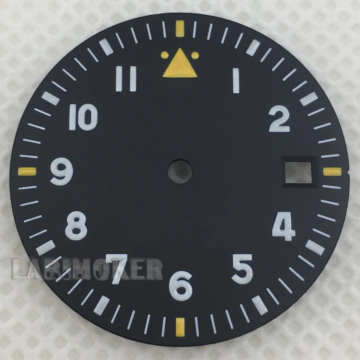 Partes Arloji NH35 29mm Dial Arloji Pilot Hitam Putih Biru Hijau Dial C3 Luminous Cocok untuk Movement NH35 Modifikasi