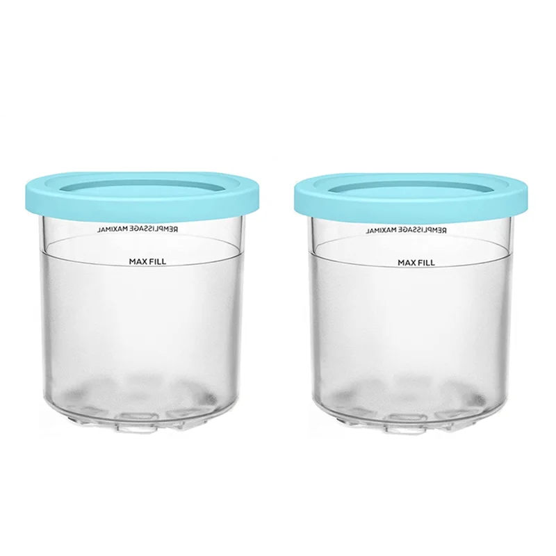 2Pcs Ice Cream Pints Cup for Ninja for NC299AM C300S Series Reusable Can Store Ice Cream