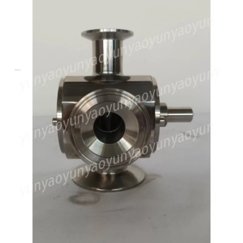 Three-way Rotary Valve for Filling Machine, 304 Stainless Steel Diversion Valve for Paste Granules