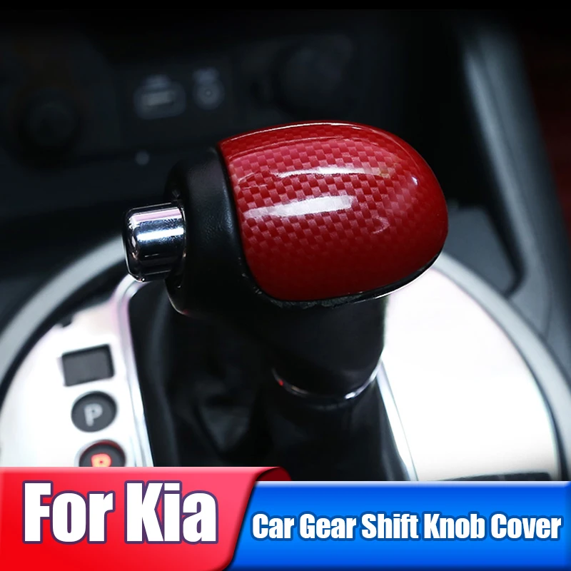 

For Kia Sportage 3 Optima K5 Sorento Forte K3 Cerato Carens 2011 2012 2013 2014 2015 2016 Car Gear Shift Knob Cover Accessories
