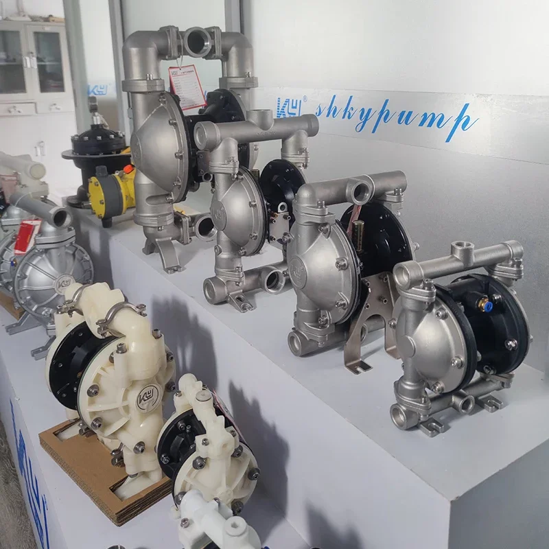 KY261-210SJJP Rubber Diaphragm Pump Manufacturers SS316L Corrosion Resistant Pump Body Powered by Compressed air