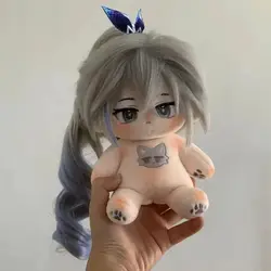 20cm Game Honkai: Star Rail Silver Wolf Handsome Cosplay Plush Doll Toys Customization Figure Body Soft Dress Up Xmas Gifts
