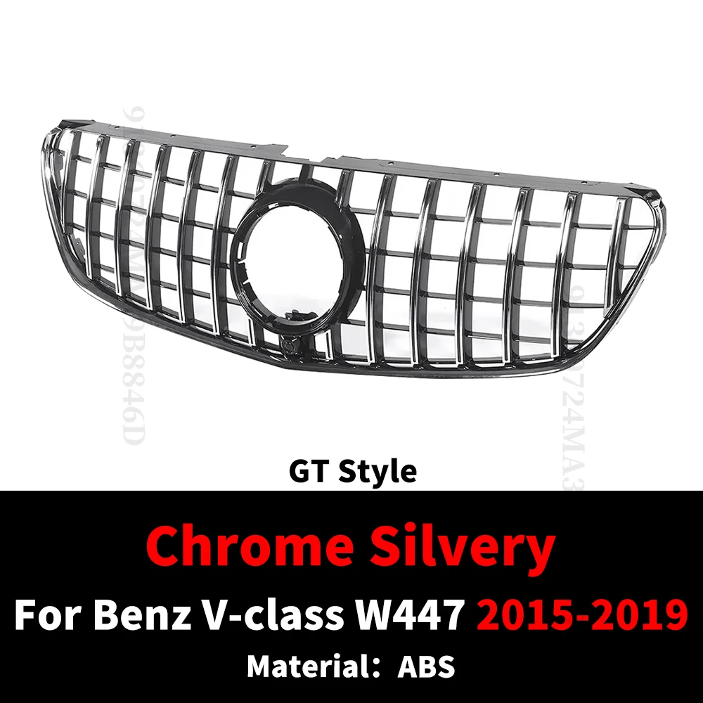 Geschikt voor Mercedes Benz V-Klasse W447 2015-2023 met mesh tuning Sport GT diamant stijl grille, radiator grille upgrade