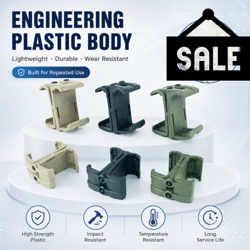 Hobby‑Use Nylon Double‑Clip Coupling Bracket, Stable Parallel Mount Structure, Multiple Colors Model DIY Fitting